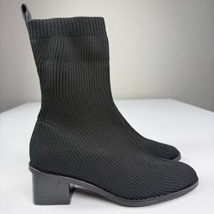 Everlane Reknit High Ankle Glove Boot in Black Size 6